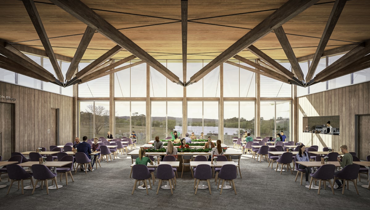 Image of a spacious dining room