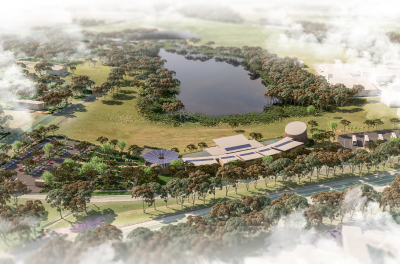 Image of an aerial view of the Centre for Circularity